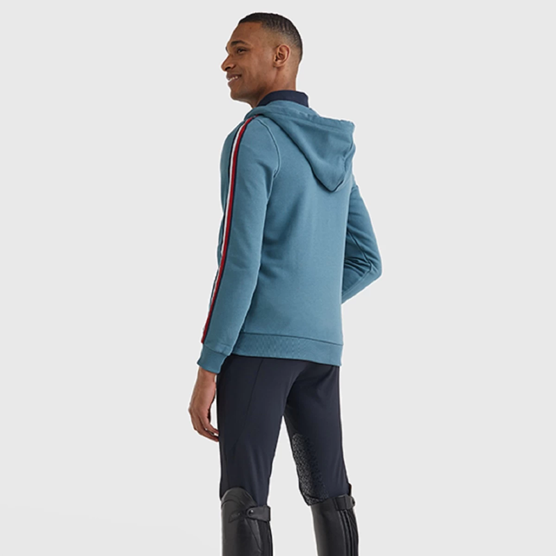 Tommy Hilfiger Men's Zip Thru Hoody - Mercury Marine-2